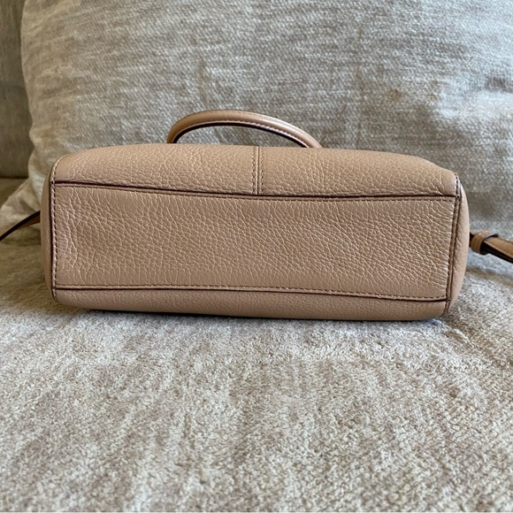 Coach Mini Kelsey Satchel Leather Crossbody Bag Pink Beige - Picture 5 of 16